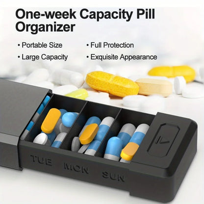 FORM - Magnetic Aluminum 7-Compartment Pill Container