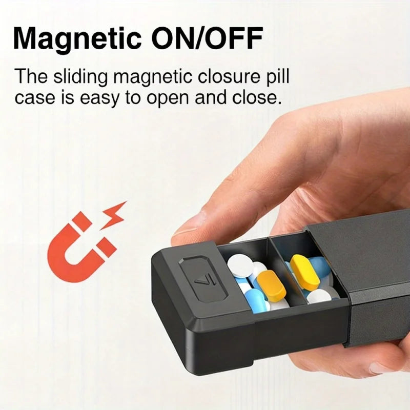 FORM - Magnetic Aluminum 7-Compartment Pill Container