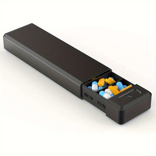FORM - Magnetic Aluminum 7-Compartment Pill Container