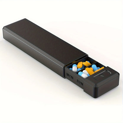 FORM - Magnetic Aluminum 7-Compartment Pill Container